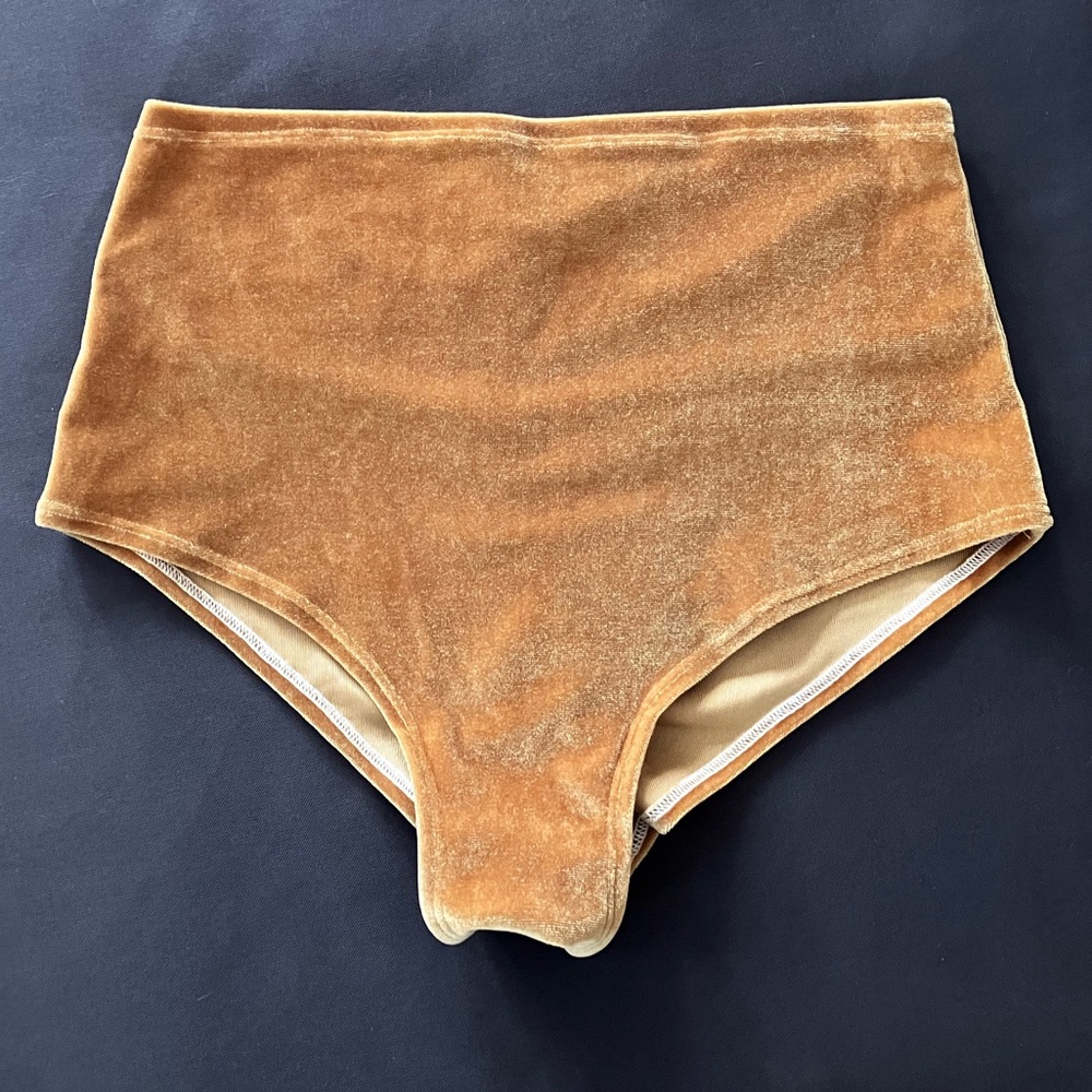 Velour High Waist Booty Shorts